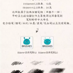 500款photoshop板绘插画笔刷,简直就是神器