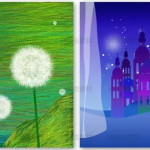 42款治愈系手绘插画PSD源文件，参考学习必备