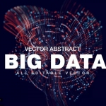 科技互联网/大数据/云计算分析/抽象图形矢量素材