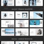 个人杂志旅游作品展示小清新PPT