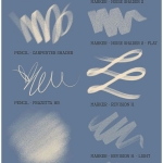 Photoshop顶级插画笔刷，蜡笔、厚涂、童趣风格