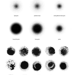 PS噪点阴影笔刷,做旧、复古、颗粒、手绘