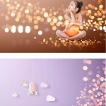 PS后期粒子光效背景模板,内容一键替换