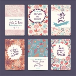 小清新手绘插画花朵花草背景AI矢量