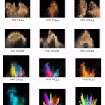 103张粉末烟雾超高清JPG图片，打包带走