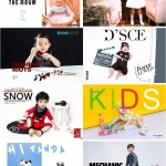 儿童摄影高端时尚海报，后期设计PSD分层源文件