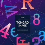 16款抽象几何图形PSD分层，艺术展会宣传海报