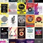 国外64款梦幻绚丽时尚音乐宣传海报