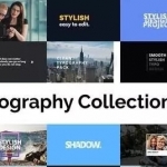 文字排版标题展示Premiere模板 Typography Essential