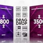 剪辑师必备神器套装！5000种视频转场过渡视觉特效豪华PR预设包 V2 + 使用教程