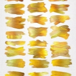 42款黄金水墨笔触，用做背景底纹很有感觉