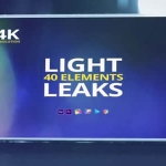 4K视频素材-40个镜头漏光散景炫光动画素材