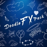 100个可爱卡通线条涂鸦MG图形元素动画