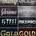 有了这800款3D字体特效PS图层样式，让你秒变大神！