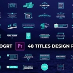 Premiere预设-48个现代设计文字标题排版动画