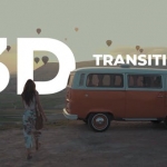 FCPX插件-16个三维翻转转场过渡预设