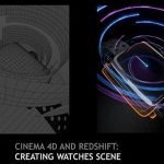 C4D教程-科技感手表全息投影HUD界面动画制作(英)