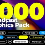 PR模板-1000种电视节目新闻广播文字标题图文设计图表展示介绍宣传动画