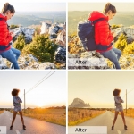 秋季甜橙色电影人像Lightroom预设