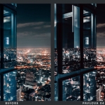 未来派夜间城市街拍风光调色Lightroom预设