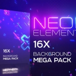 视频素材-16个剪辑霓虹灯特效素材