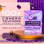 Premiere模板-100种摄像机对焦取景器效果转场过渡预设