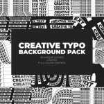 FCPX插件-18种酷炫创意文字标题背景循环动画