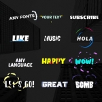 FCPX插件-20组动漫卡通文字标题动画