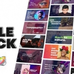 FCPX插件-15种时尚文字标题图形排版封面展示动画