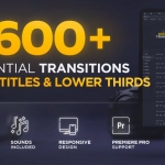 AE脚本-2600种摄像机运动图形故障干扰分割水墨光效无缝转场文字标题预设V3 MYFX版