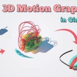 C4D教程-时尚广告宣传三维MG动态图形模型变化制作(英文字幕)