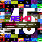 AE模板-45组创意文字标题排版无限循环动画