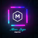 Premiere模板-霓虹灯logo文字闪烁特效展示模板