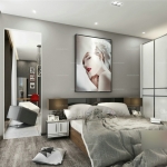 3dmax模型 现代简约风格室内客餐厅卧室家具别墅整体3d模型