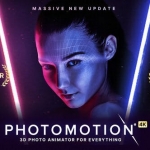 AE模板-平面图片转三维摄像机视差动画透视特效