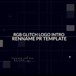 Premiere模板-RGB故障标题文字logo片头模板