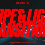 视频素材-61个灯光拖尾动态模糊移动擦拭过渡无缝转场动画