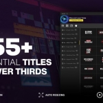 PR脚本-555个简洁迷你现代商务婚礼故障文字标题动画预设