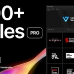 AE脚本-300个现代字幕条标题呼出线文字排版动画