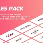 达芬奇-25组现代简洁文字标题动画