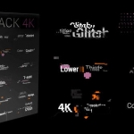 FCPX插件-动态醒目设计信号故障失真干扰文字标题动画