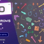 AE模板-70个二维扁平化箭头标注图形动画 Flat Arrows Pack