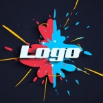 PR片头模板下载|液体碰撞logo出现