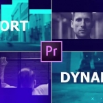 创意分屏动态展示体育运动项目PR视频模板