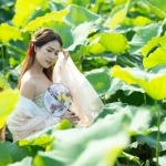 想练修图没有原片？超仙荷边少女写真原图来了