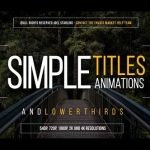 30个创意简洁文字标题动画 Gold Simple Titles 4K