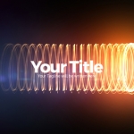 Premiere光线线条环绕展现LOGO PR光束弹簧风格模板