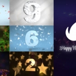AE模板-创意图形10秒数字倒计时新年片头动画