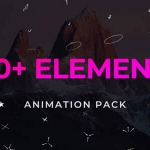 100个手绘线条箭头字母数字文本框标记动画 Premiere预设