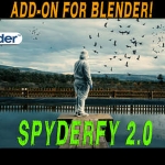 Blender插件-群体粒子动画模拟特效 Spyderfy V2.5